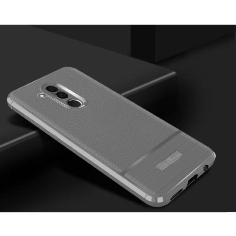 Ecsettel tartós szilikon tok Huawei Mate 20 Lite-hoz - szürke