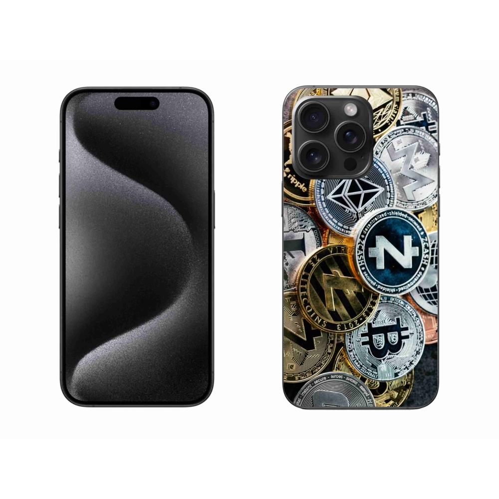 Gél borítás mmCase iPhone 15 Pro Max készülékhez - kriptovaluták