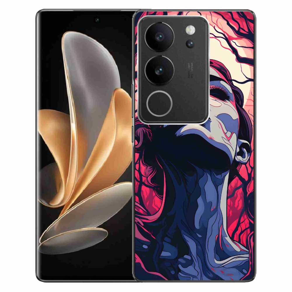 Gélburkolat mmCase a Vivo V29 5G-n - absztrakt arc