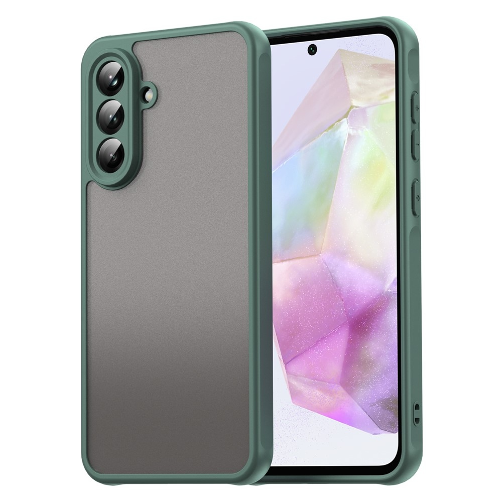 Zselés tok kemény hátlappal Samsung Galaxy A56 5G - zöld