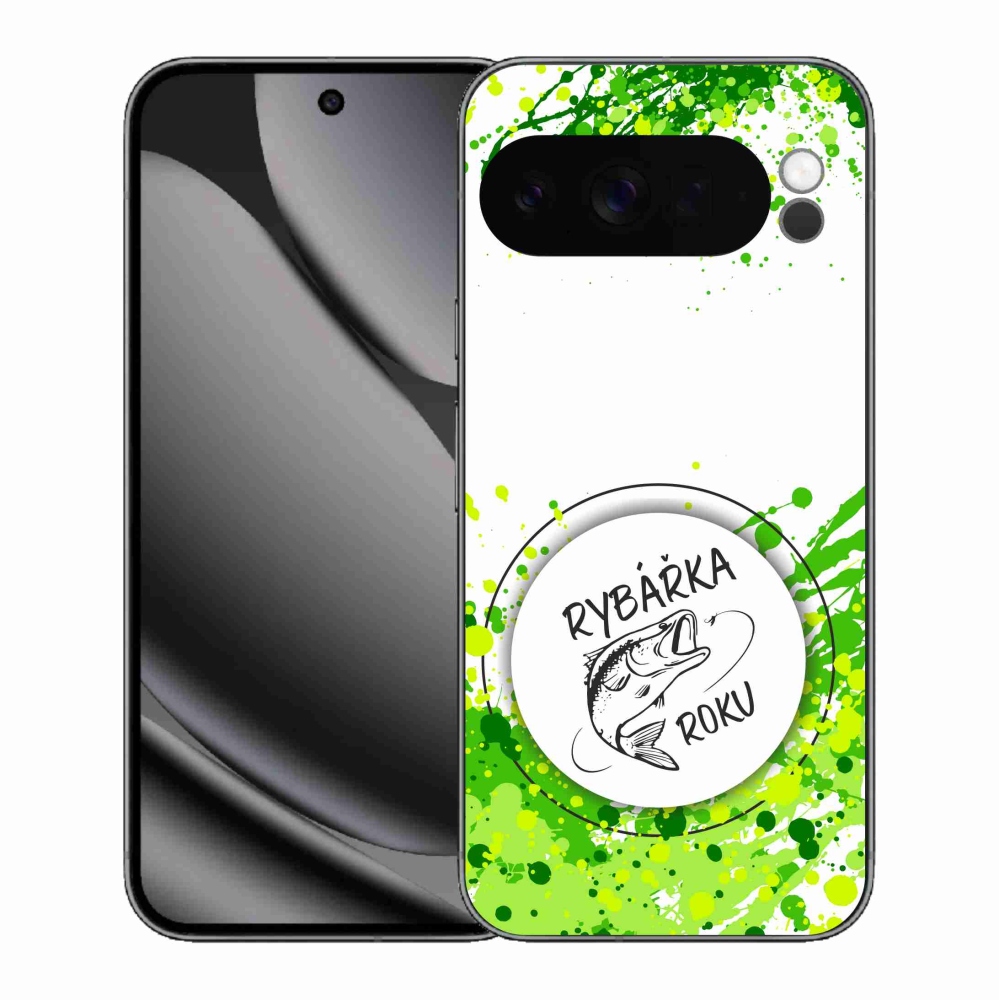 Gél borítás mmCase a Google Pixel 10 Pro XL-hez - Az év horgásza fehér háttérrel