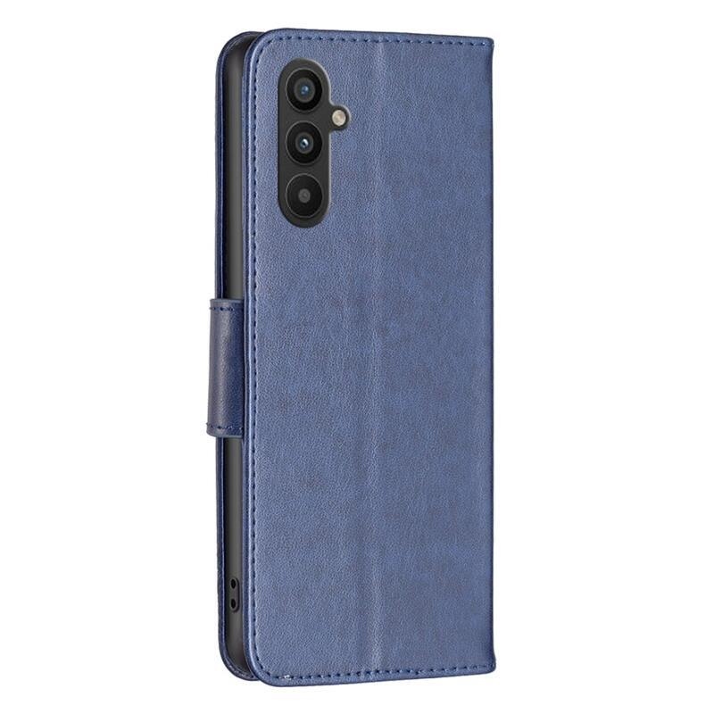 Pillangó könyv tok Samsung Galaxy A34 5G-hez - sötétkék
