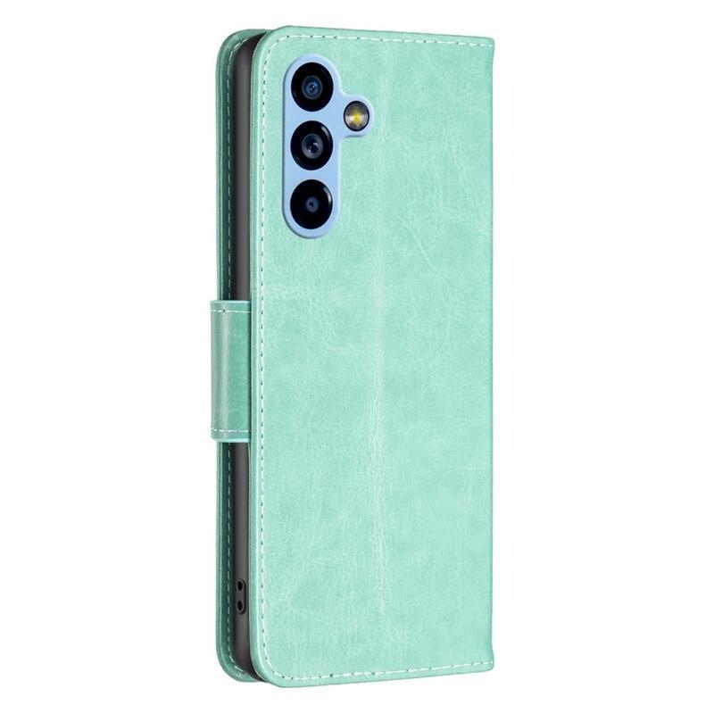 Pillangó könyvtáska Samsung Galaxy A54 5G - teal színű