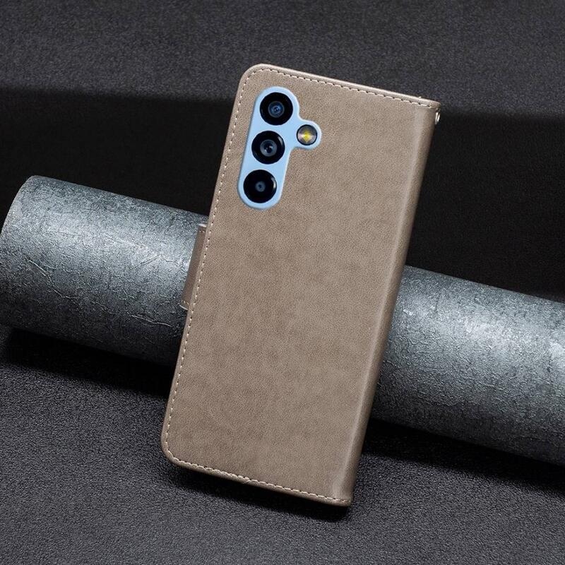 Pillangó könyvtáska Samsung Galaxy A54 5G - szürke
