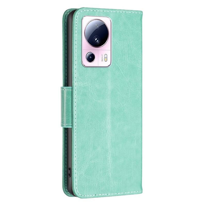 Pillangó könyv tok a Xiaomi 13 Lite-hoz - teal színű