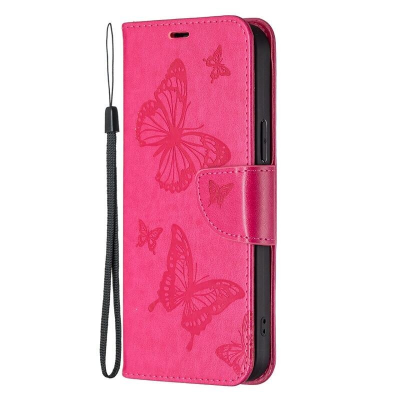 Pillangó könyv tok Xiaomi 13 Lite-hoz - rózsaszínű