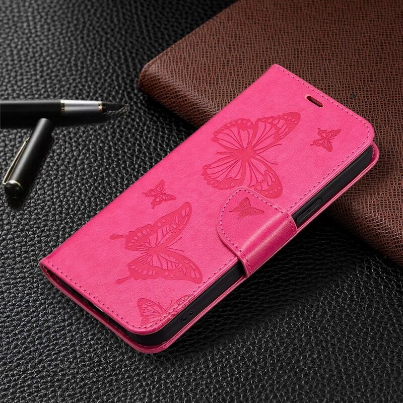 Pillangó könyv tok Xiaomi 13 Lite-hoz - rózsaszínű