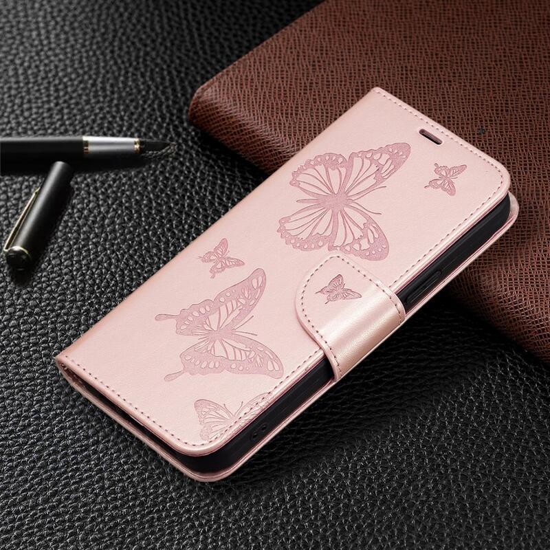 Pillangó könyv tok Xiaomi 13 Lite-hoz - rózsaarany