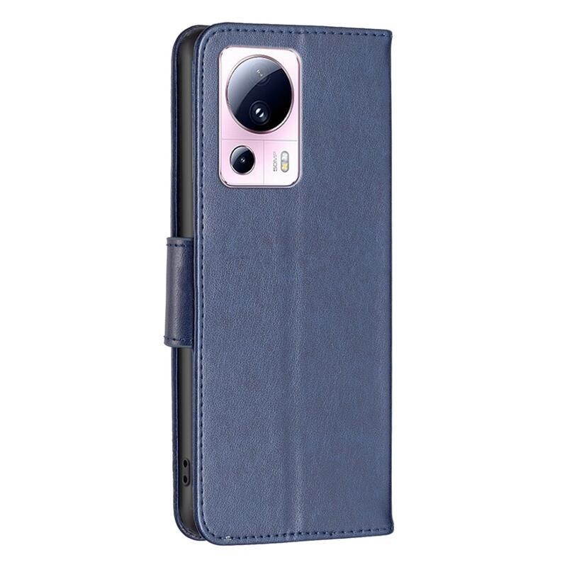 Pillangó könyv tok Xiaomi 13 Lite-hoz - sötétkék