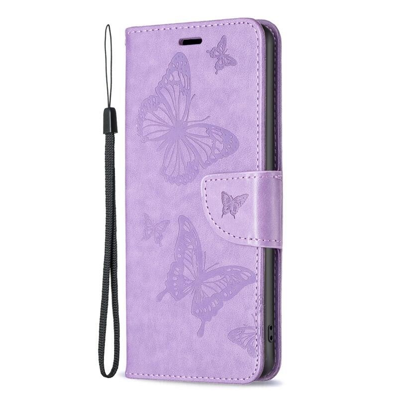 Pillangó könyv tok a Xiaomi 13 Pro-hoz - lila