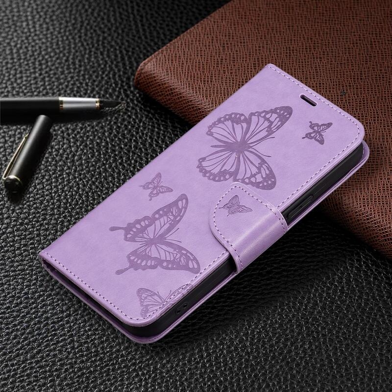Pillangó könyv tok a Xiaomi 13 Pro-hoz - lila