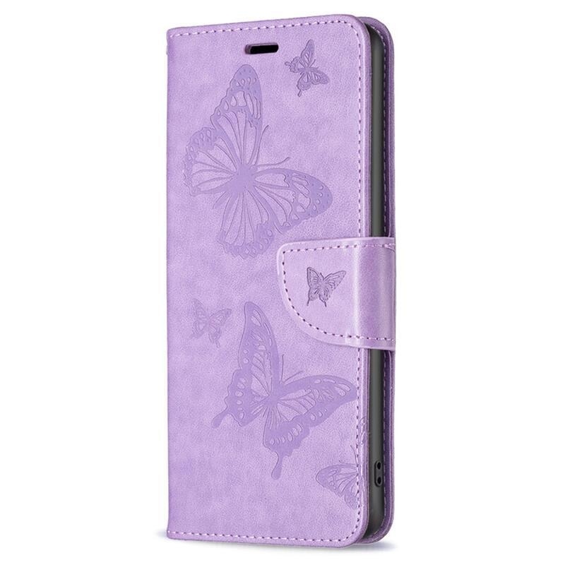 Pillangó könyv tok a Xiaomi Poco F5 Pro-hoz - lila