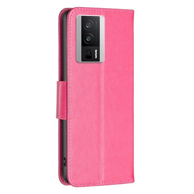 Pillangó könyv tok a Xiaomi Poco F5 Pro-hoz - rózsaszínű