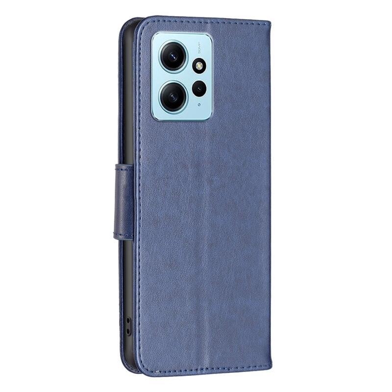 Pillangó könyv tok a Xiaomi Redmi Note 12 4G-hez - kék