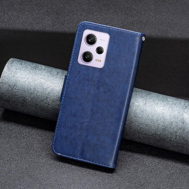 Pillangó könyv tok Xiaomi Redmi Note 12 Pro 5G/Poco X5 Pro 5G - sötétkék