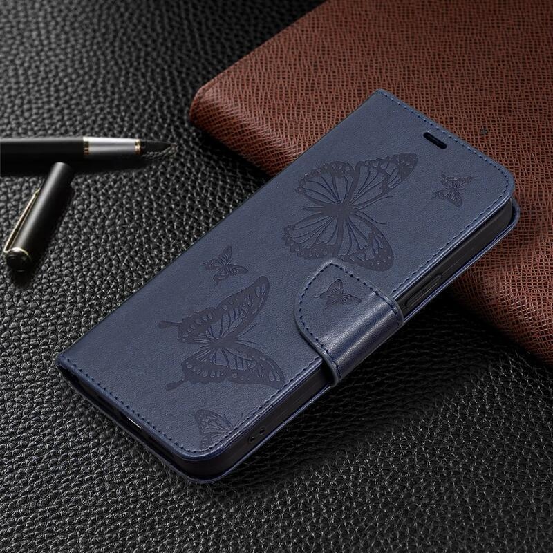 Pillangó könyv tok Xiaomi Redmi Note 12 Pro 5G/Poco X5 Pro 5G - sötétkék