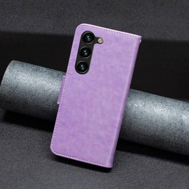 Pillangó pénztárca tok Samsung Galaxy S23+ készülékhez - lila
