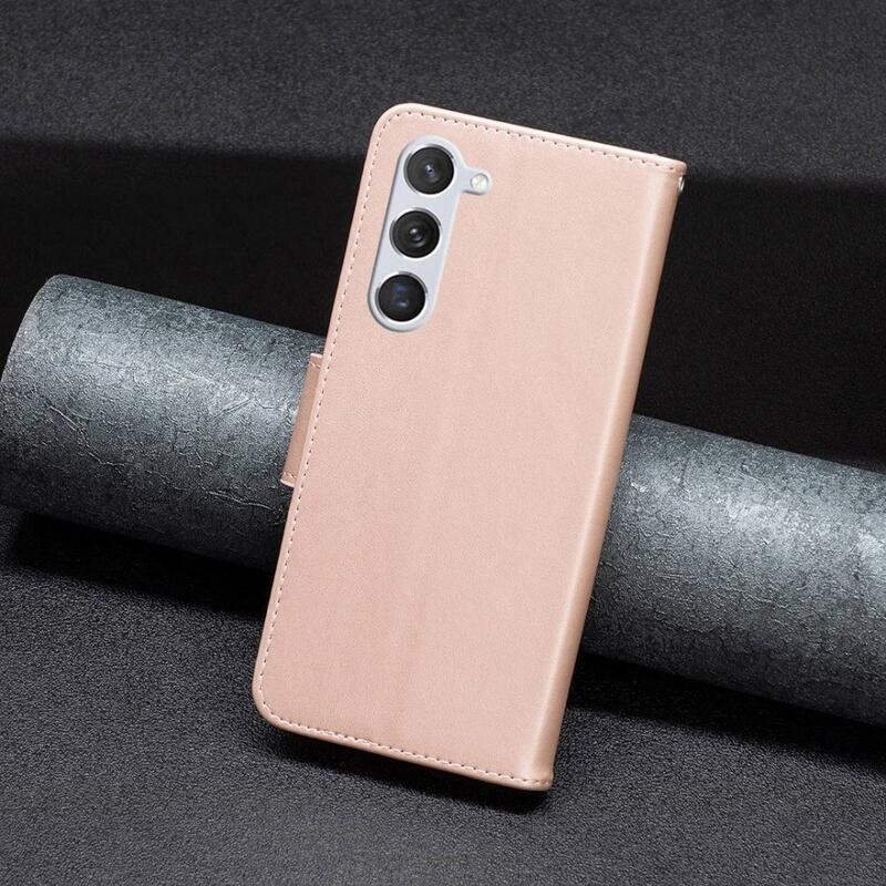 Pillangó pénztárca tok Samsung Galaxy S23-hoz - rózsa arany