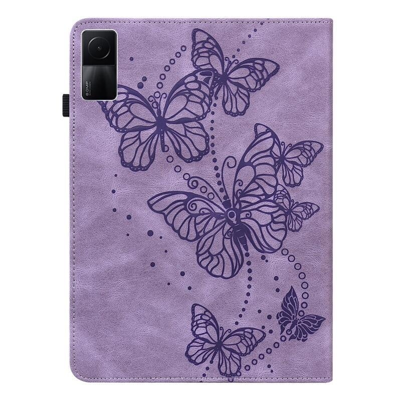 Pillangó záró tok Xiaomi Redmi Pad 10.6 tablethez - lila