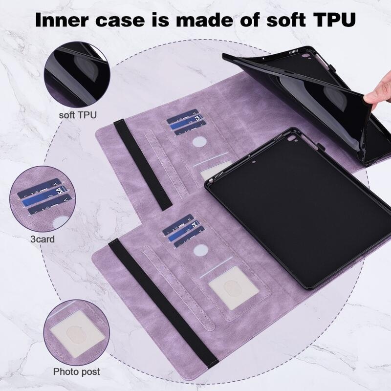 Pillangó záró tok Xiaomi Redmi Pad 10.6 tablethez - lila