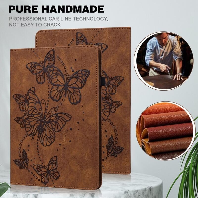 Pillangó záró tok Xiaomi Redmi Pad 10.6 tablethez - barna