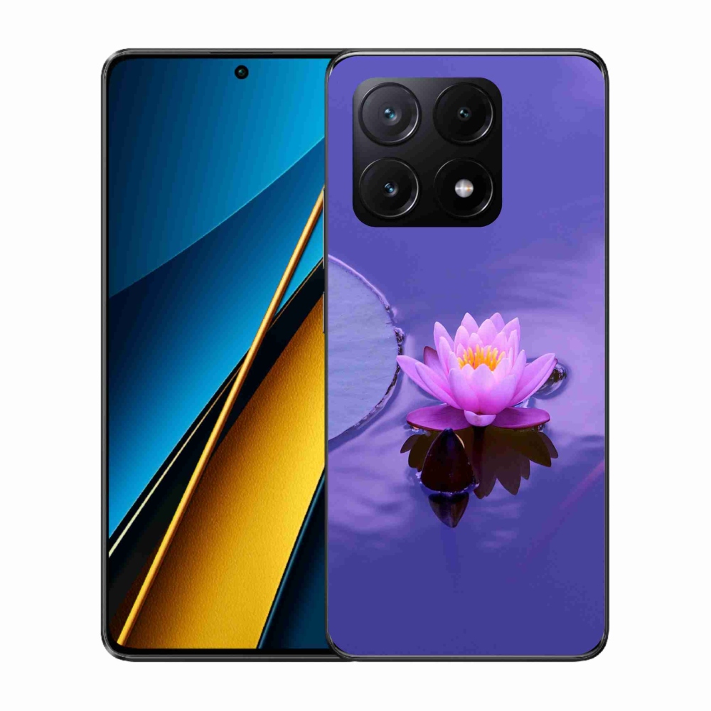 Gél tok mmCase a Xiaomi Poco X6 Pro 5G számára - virág a felületen