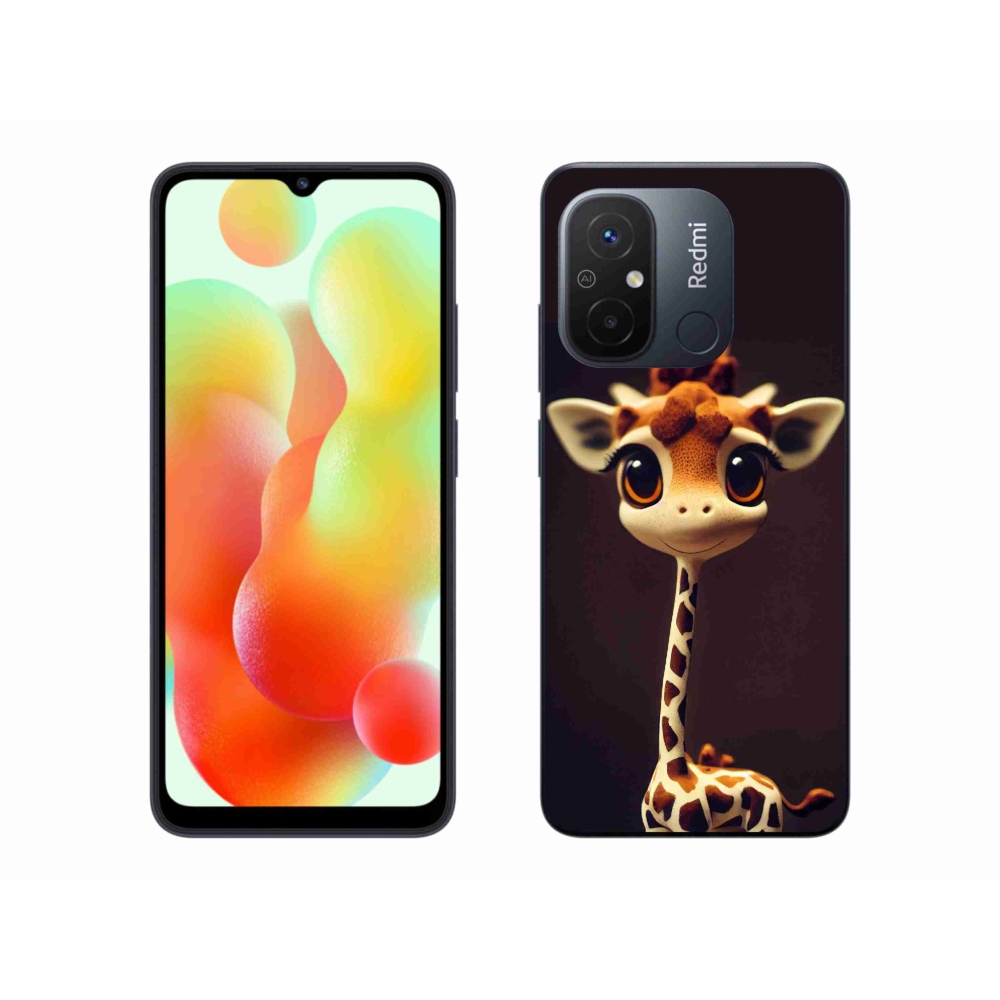 Gél borítás mmCase a Xiaomi Redmi 12C-hez - kis zsiráf