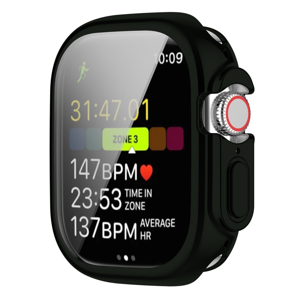 Puha, pattintható zselés védőtok Apple Watch Ultra/Ultra 2 49 mm-es órához - sötétzöld