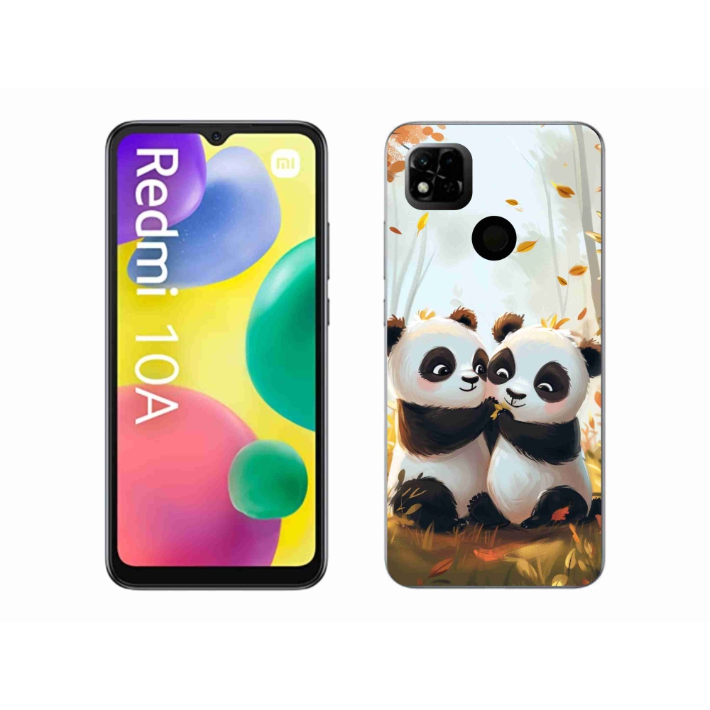 Gél borítás mmCase a Xiaomi Redmi 10A számára - pandák