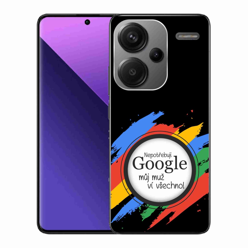 Gél borító mmCase a Xiaomi Redmi Note 13 Pro+ 5G - az ember mindent tud fekete háttérrel