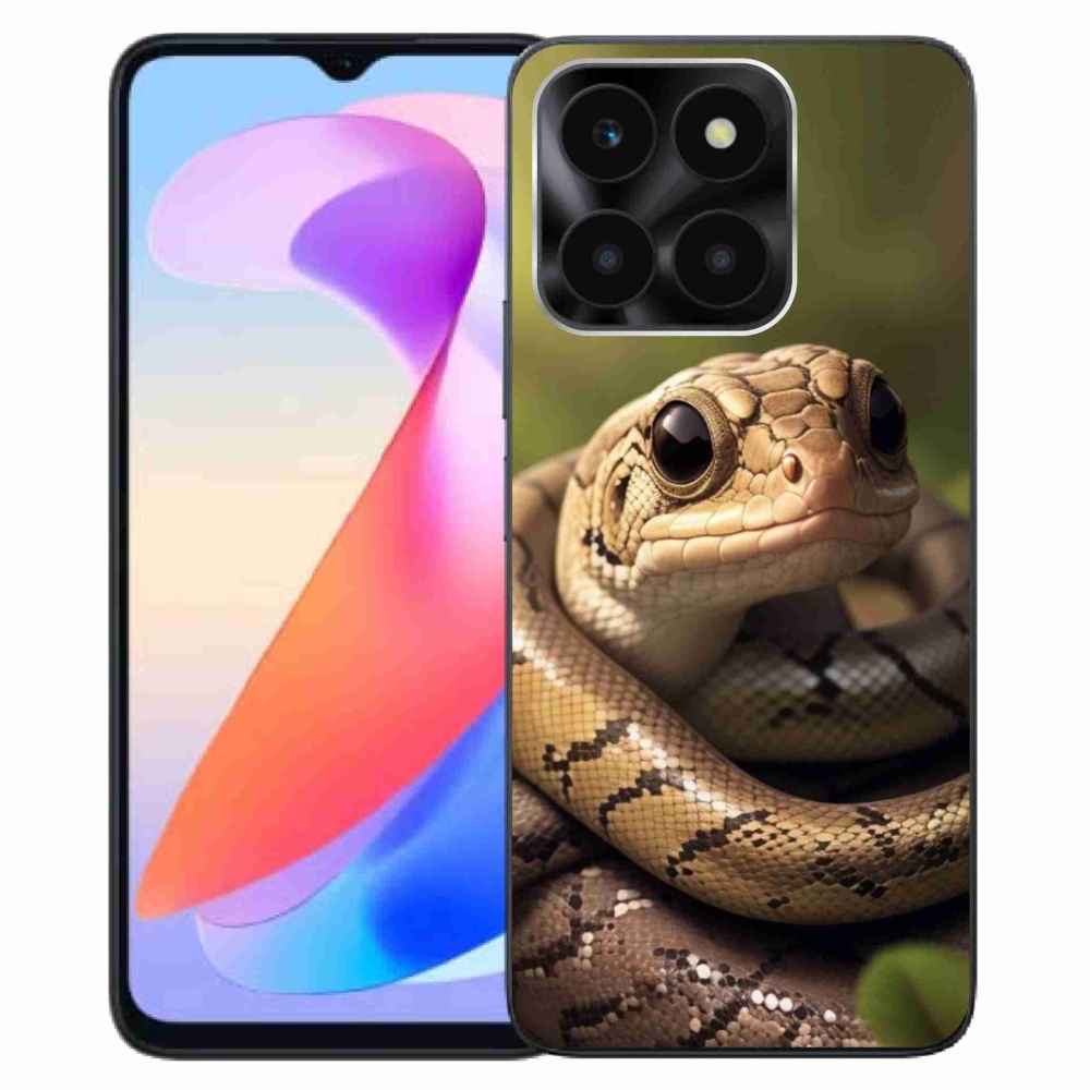 Zselés borítás mmCase a Honor X6a számára - kígyó 1