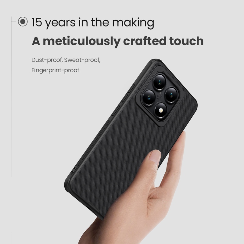 Nillkin Super Frosted PRO hátlap a Xiaomi 14T Pro számára Mélyzöld