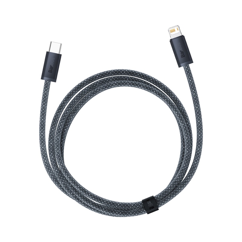 Baseus Dynamic Series Gyors töltő adatkábel USB-C - világítás 20W 1m pala szürke