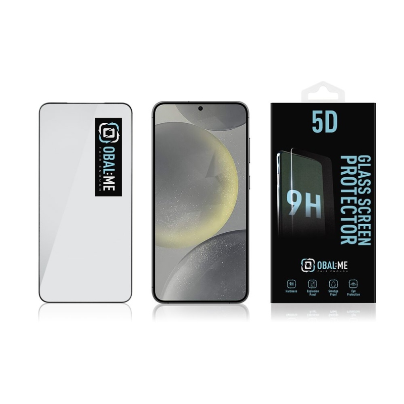 CSOMAG:ME 5D edzett üveg Samsung Galaxy S24+ Fekete