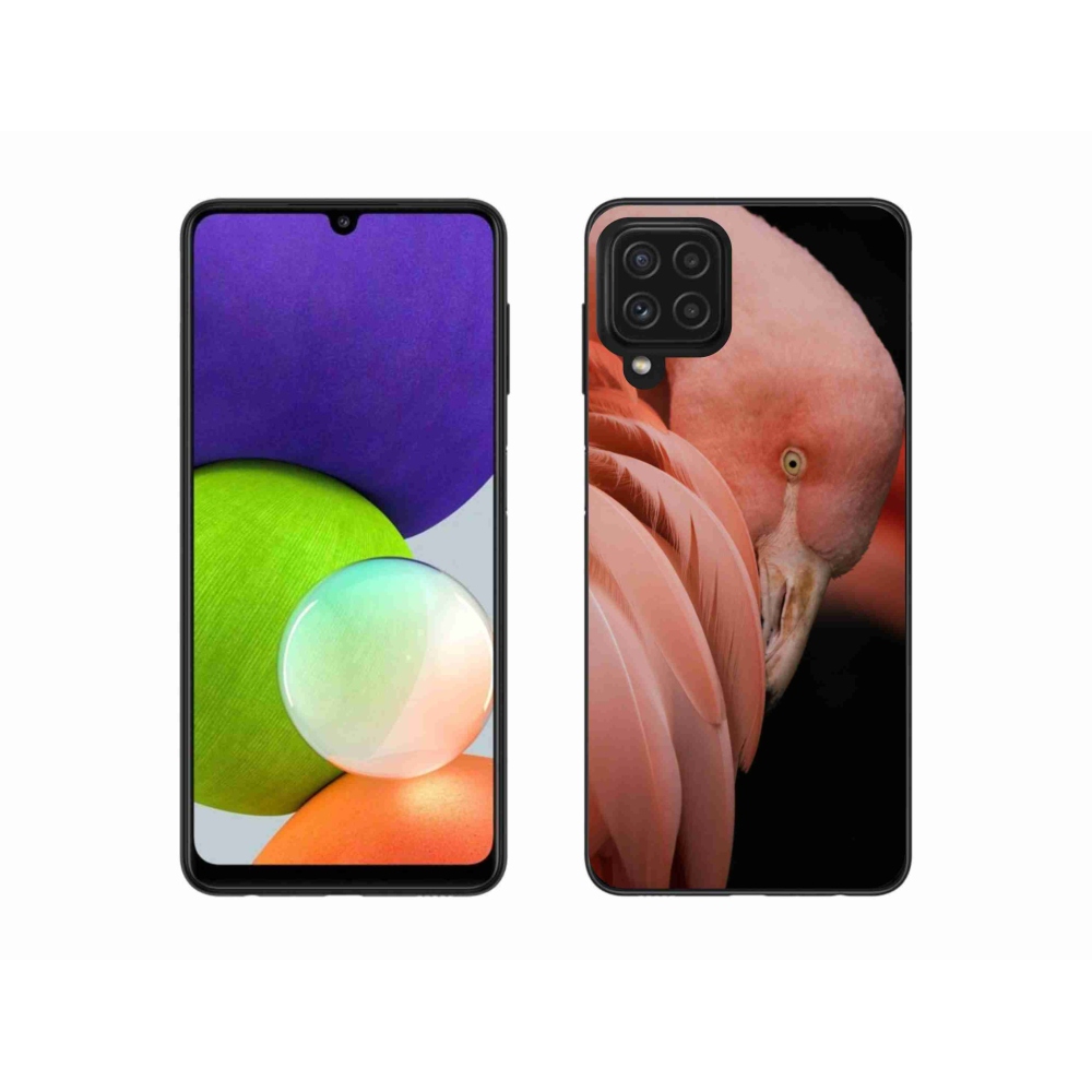Zselés borítás mmCase Samsung Galaxy A22 4G - flamingó 3