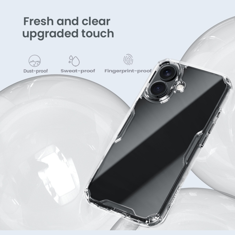 Nillkin Nature TPU PRO borító Apple iPhone 16-hoz Átlátszó