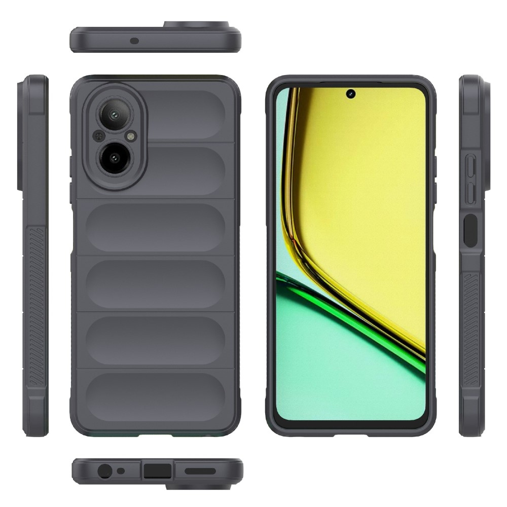 Rugg tartós zselés mobiltelefon borító Realme C67 - sötétszürke