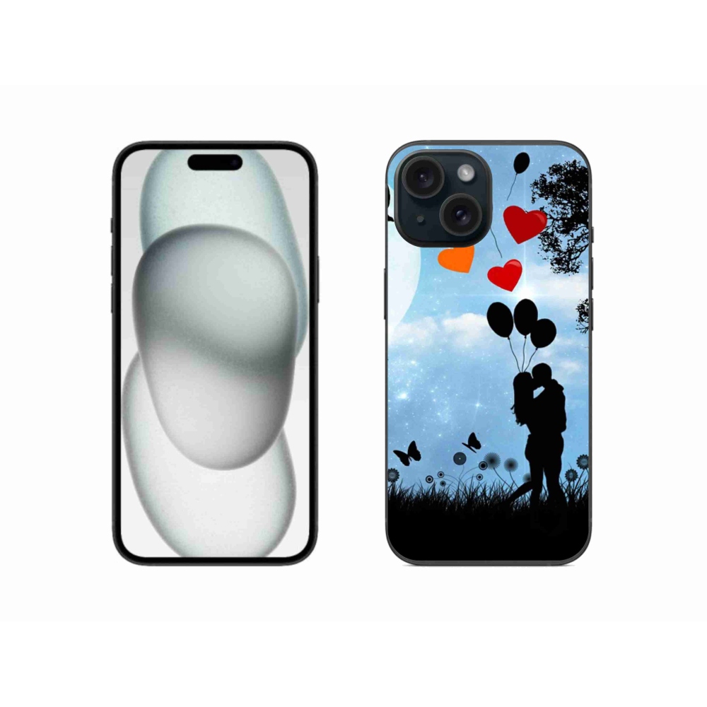Gél tok mmCase iPhone 15 készülékhez - szerelmespár