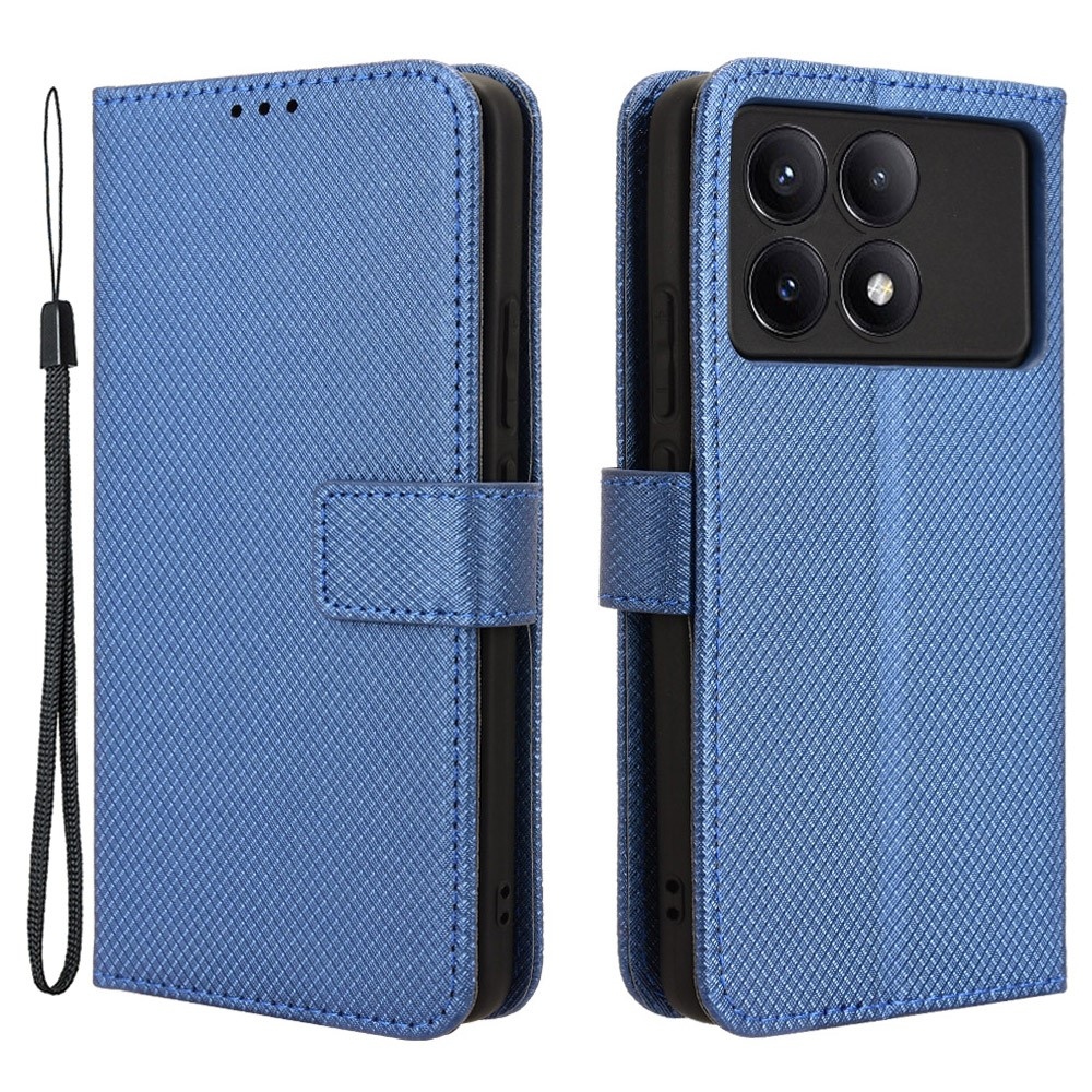 Csuklótáska a Xiaomi Poco X6 Pro 5G számára - kék
