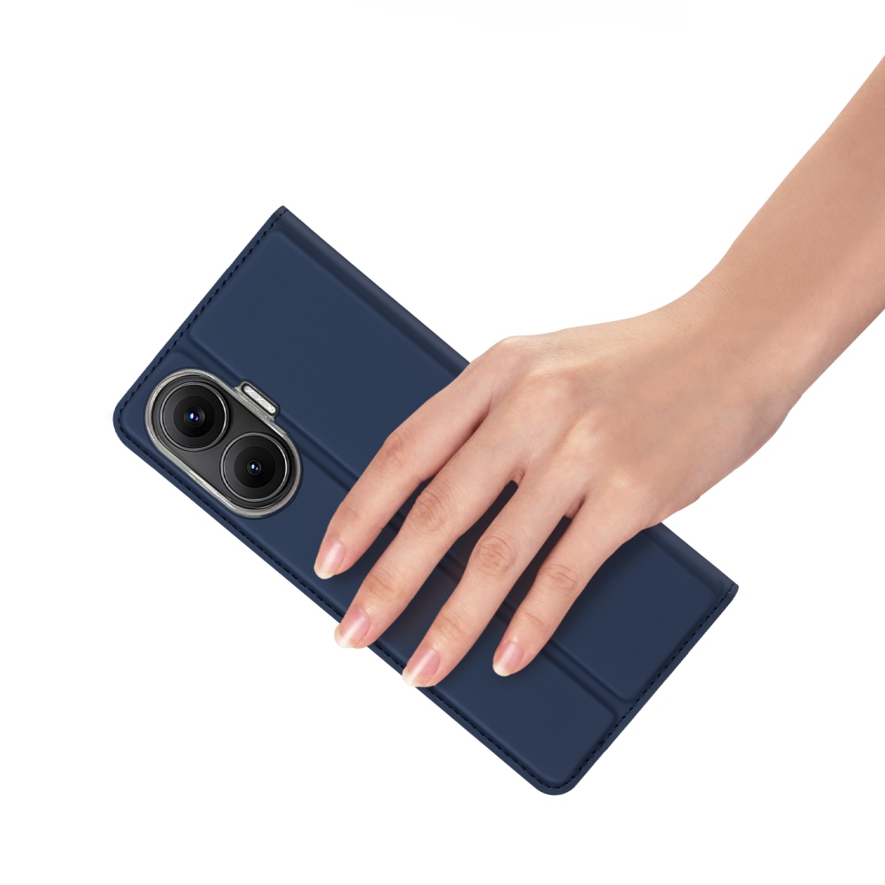 DUX könyvtáska Xiaomi Poco F7 5G - sötétkék