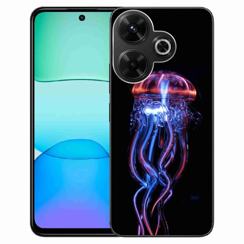 Gél borítás mmCase a Xiaomi Redmi 13 4G/Poco M6 4G - medúza számára