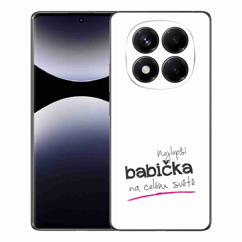 Gél borító mmCase a Xiaomi Redmi Note 14 Pro - a legjobb nagymama 4 fehér háttérrel