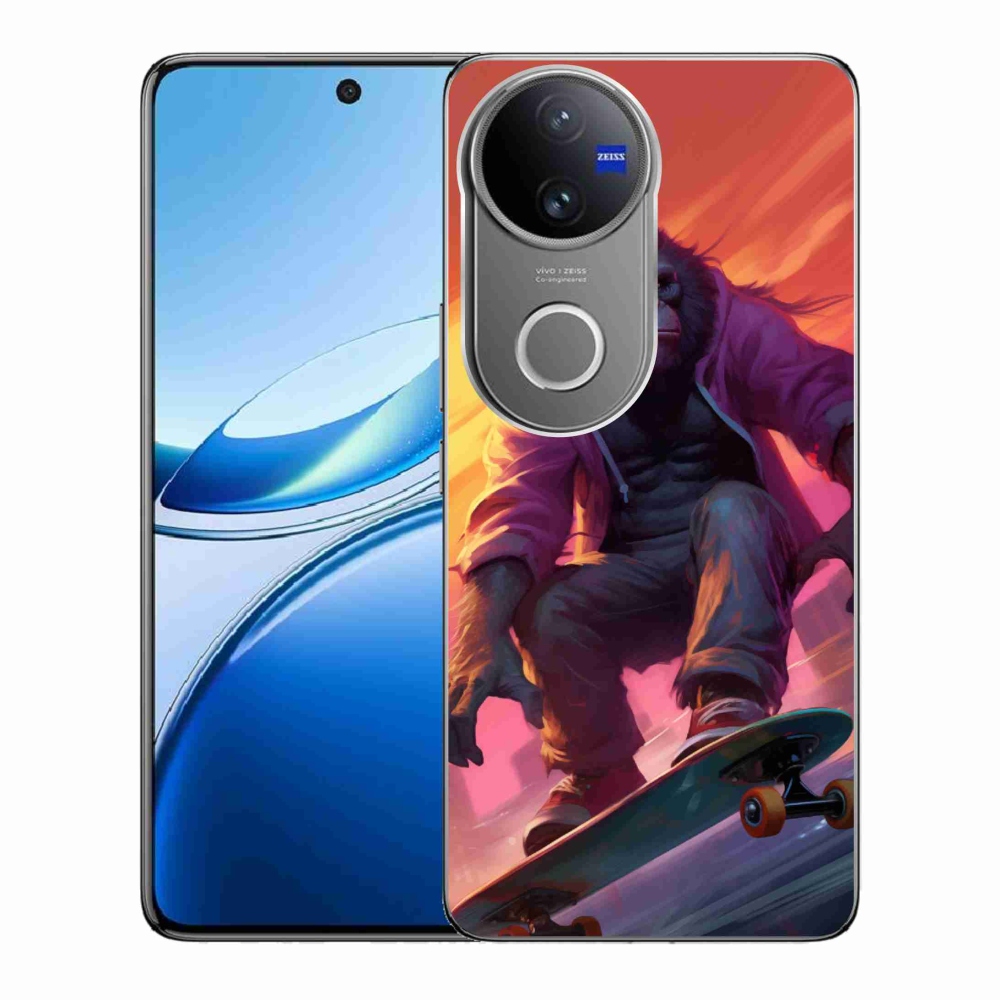 Gél borítás mmCase a Vivo V50 5G-hez - gorilla a gördeszkán