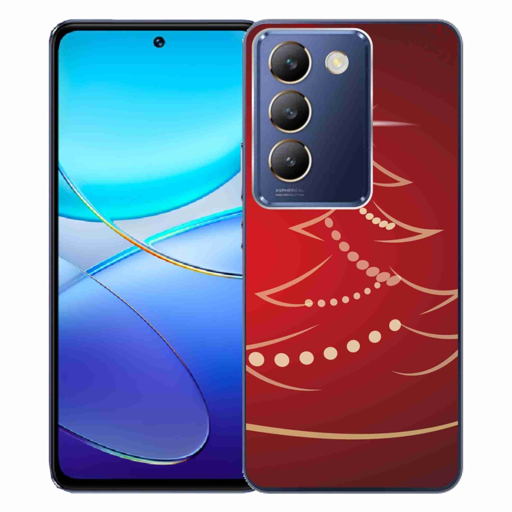 Gél borítás mmCase a Vivo V40 SE 4G/5G készülékhez - karácsonyfa karikatúra