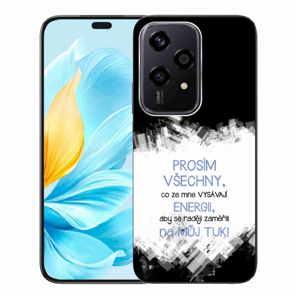 Gél borító mmCase a Honor 200 Lite 5G készülékhez - vicces szöveg 1 kék