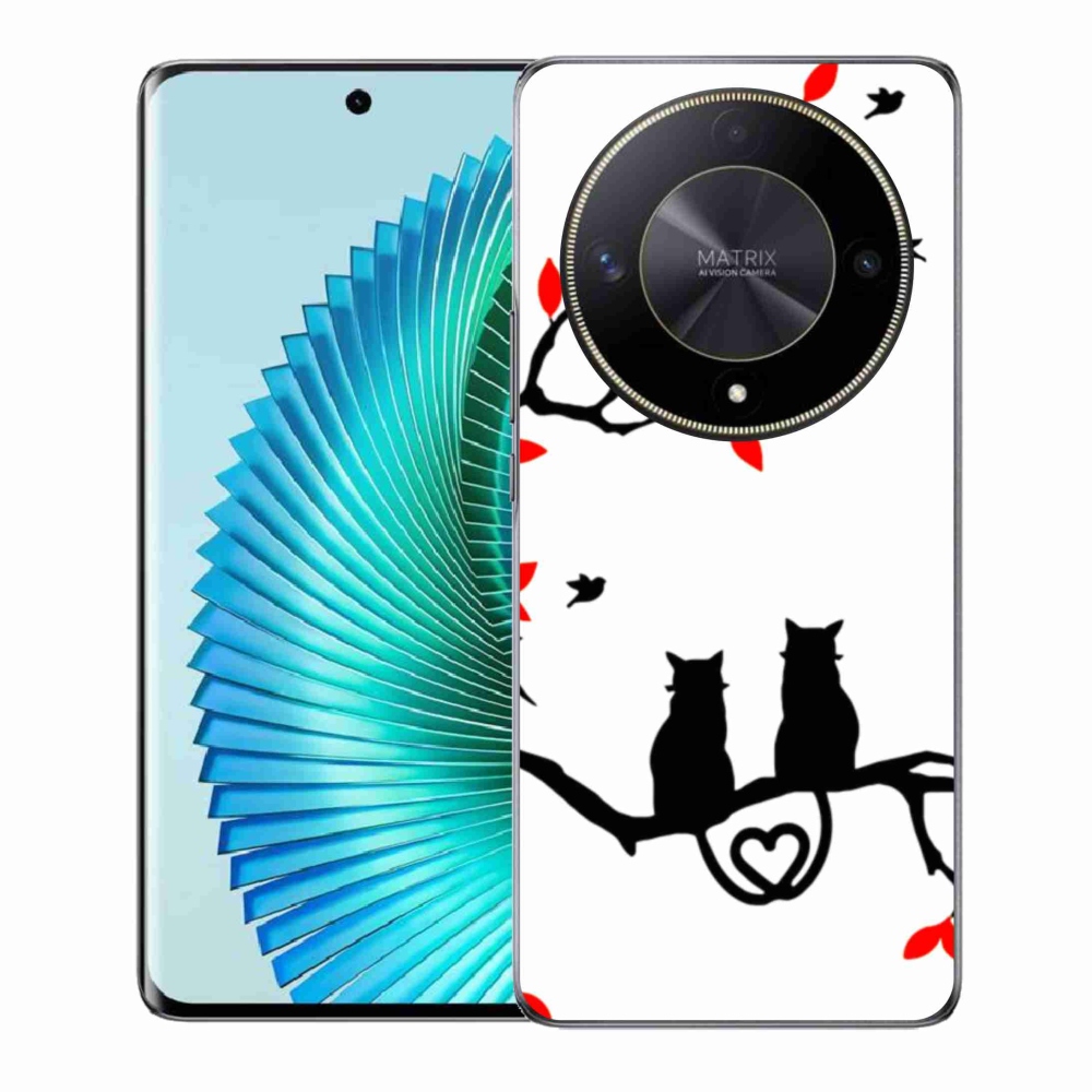 Gél borítás mmCase a Honor Magic 6 Lite 5G számára - macskaszerelem