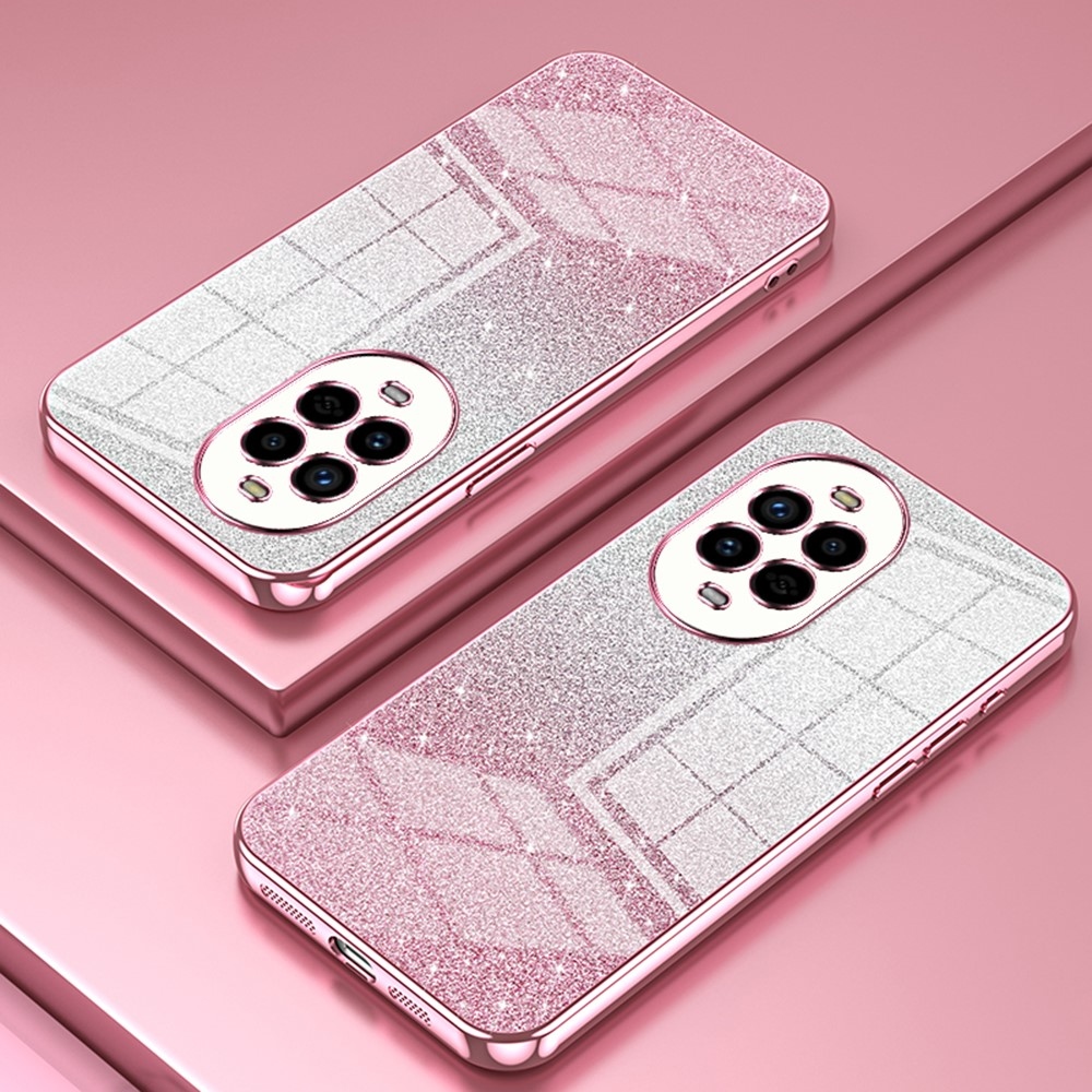 Vágott zselés csillogó tok a Huawei Nova 13 Pro 5G számára - rózsaszín