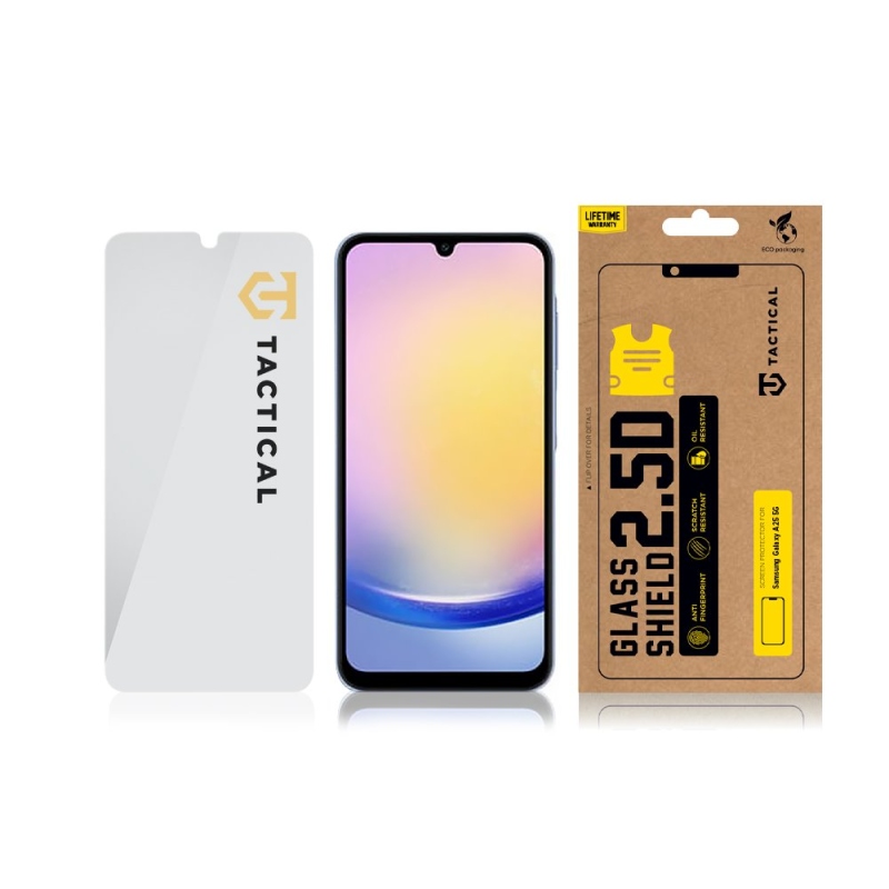 Taktikai üvegpajzs 2.5D üveg Samsung Galaxy A25 5G Clear számára