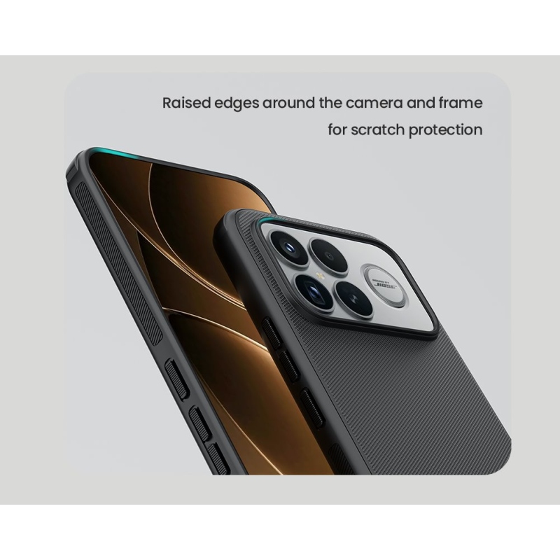 Nillkin Super Frosted PRO mágneses hátlap a Poco F8 Ultra Feketéhez Fekete