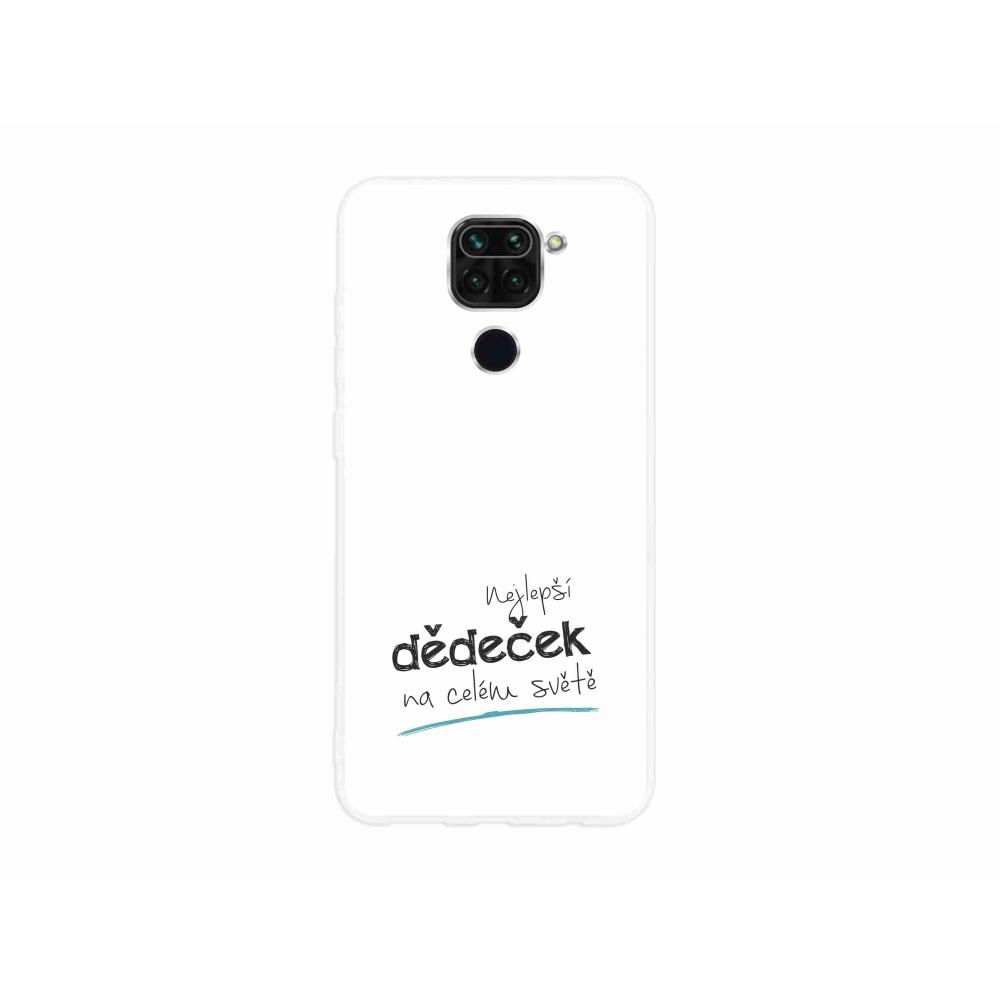 Gél borító mmCase a Xiaomi Redmi Note 9 - a legjobb nagypapa 3 fehér háttérrel
